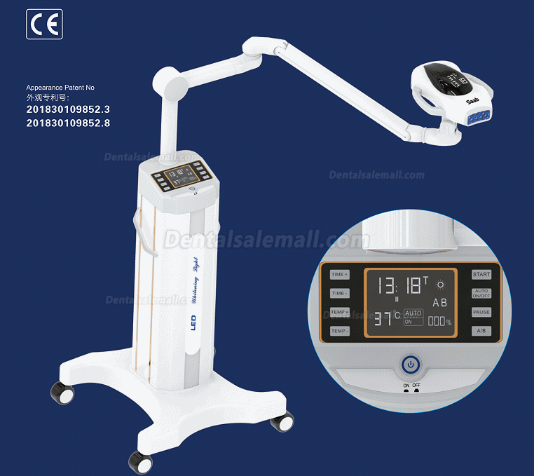 Mobile Constant Temperature Proffesional LED Teeth Whitening Machine Dental Whitening Lamp